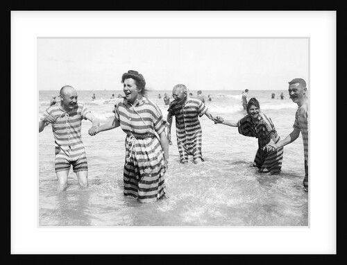 Five Striped Bathers by Andrew Pitcairn-Knowles