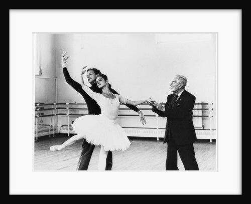 Maria Almeida and Anthony Dowell with Frederick Ashton rehearsing Cinderella by Anthony Crickmay