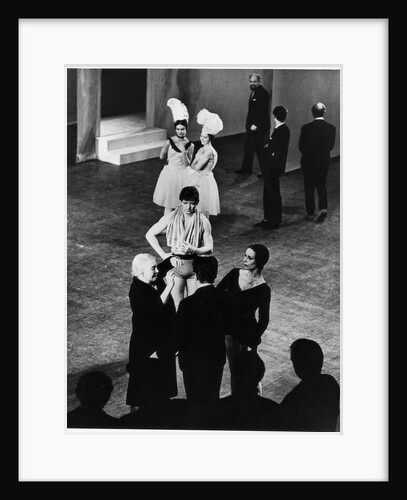 Bronislava Nijinska, David Blair and Georgina Parkinson rehearsing Les Biches at the Royal Opera House by Houston Rogers