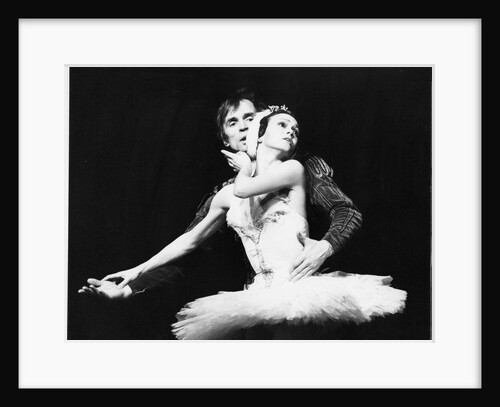 Rudolf Nureyev and Lesley Collier in Tchaikovsky's Swan Lake at the Royal Opera House by Anthony Crickmay