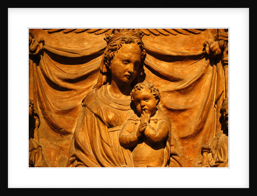 Virgin and Child, with St John the Baptist and St James the Greater, detail by Stuart Cox