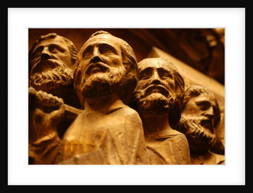 Pall bearers carrying the Virgin's coffin by Stuart Cox