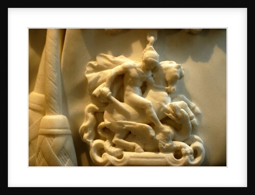 Medallion showing St George and the Dragon by Stuart Cox