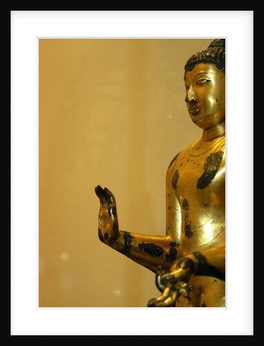 Standing Buddha with right hand in abhaya mudra, detail by Stuart Cox
