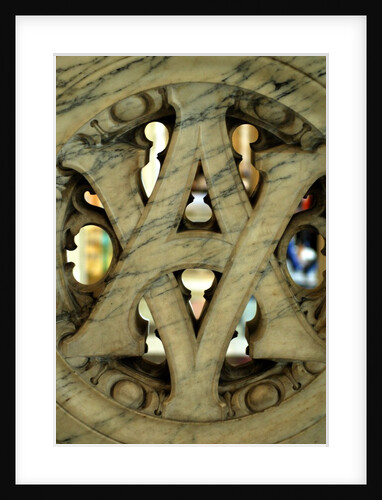 V&A logo on an interior wall in the V&A Museum by Stuart Cox