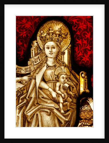 Panel showing the Virgin and Child, St by Stuart Cox