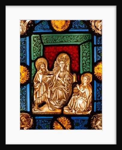 Panel showing the Virgin and Child, St by Stuart Cox