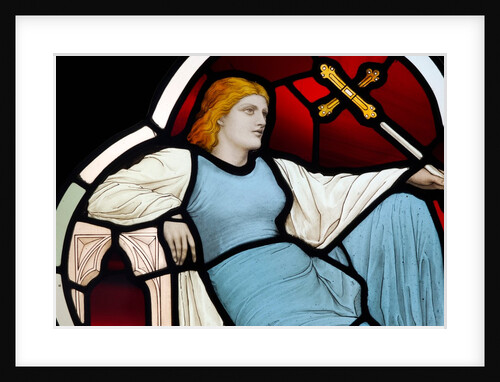Reclining female bearing a cross by Stuart Cox