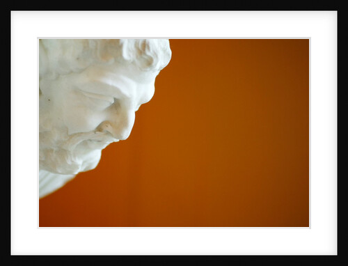 A head of a man staring down by Stuart Cox