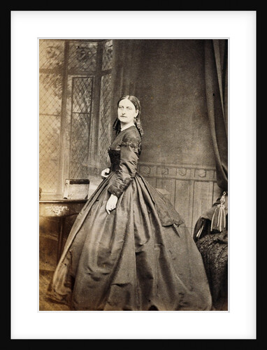Portrait of a woman taken from Wilcox Family Album by Lewis Carroll
