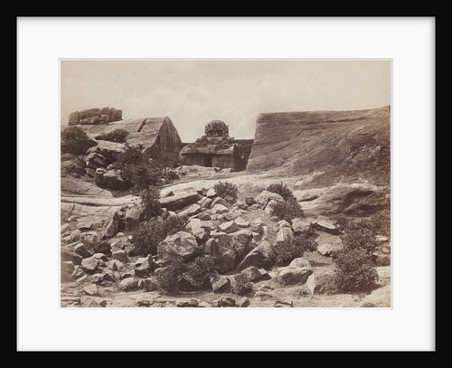 General view of rocks and monolith by Felice Beato