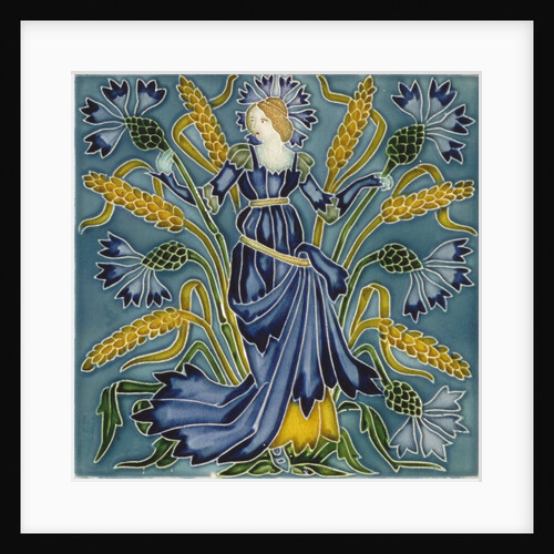 Cornflower tile by Walter Crane