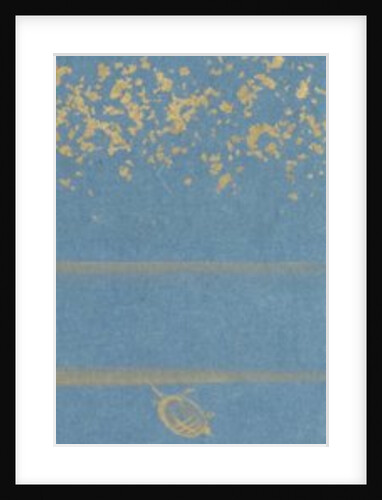 Oriental blue patterned strip by Unknown