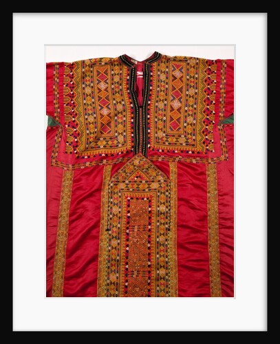 Brahui woman's robe, detail by Anonymous