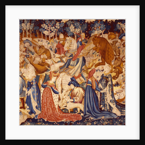 Devonshire Hunting Tapestry detail by Anonymous