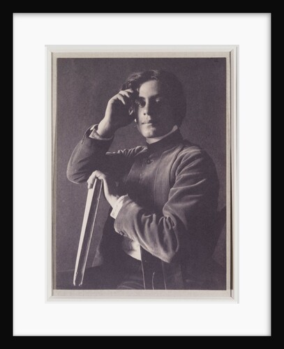 Kahlil Gibran with Book by Fred Holland Day