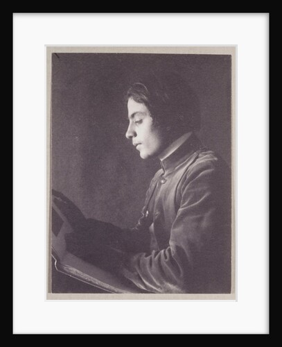 Kahlil Gibran (1883-1931) with Book (side view) by Fred Holland Day