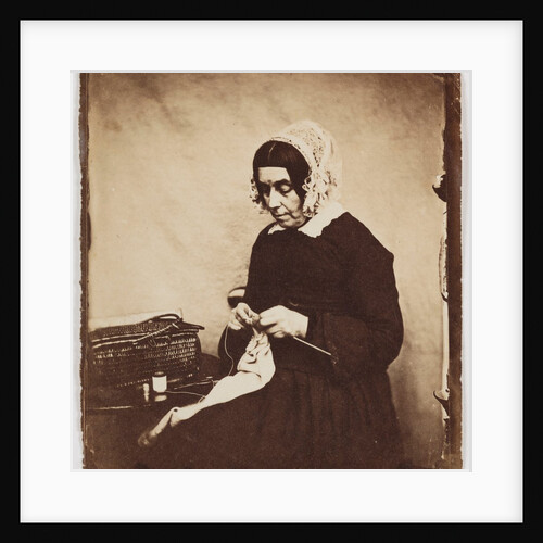 Woman knitting by Henry Peach Robinson