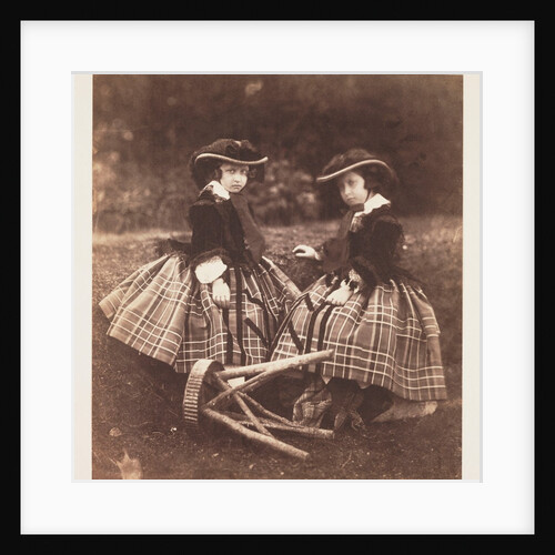 The young Princess Helena and the young Princess Louise by Roger Fenton
