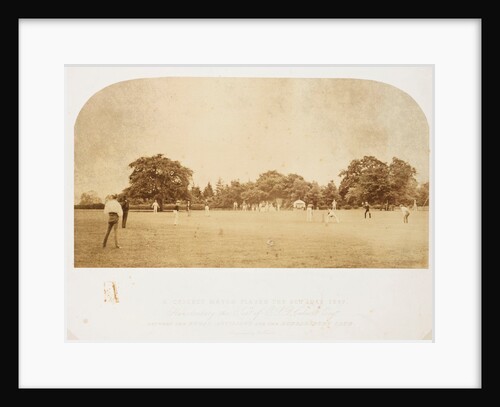 A Cricket Match by Roger Fenton