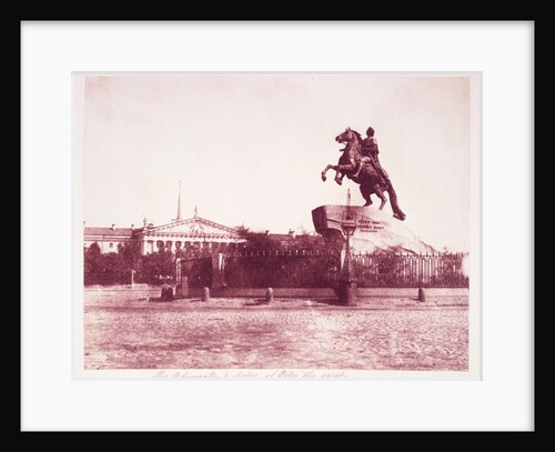 The Admiralty and Statue of Peter the Great by Roger Fenton
