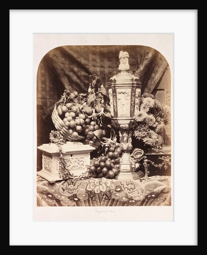 Still life with Parian vase and Chinese casket by Roger Fenton