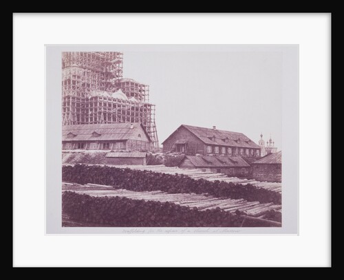 Scaffolding for the Repair of a Church at Moscow by Roger Fenton