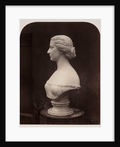 Marble female bust by Roger Fenton