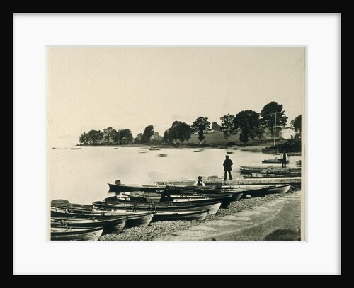 Boats on the shingle by Samuel Bourne