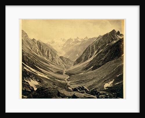 Valley from Humta pass by Samuel Bourne