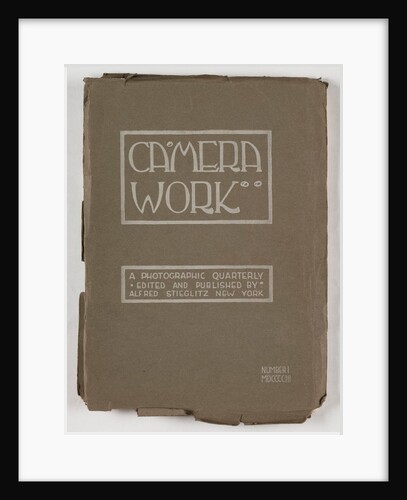 Cover of first edition of Camera Work by Alfred Stieglitz