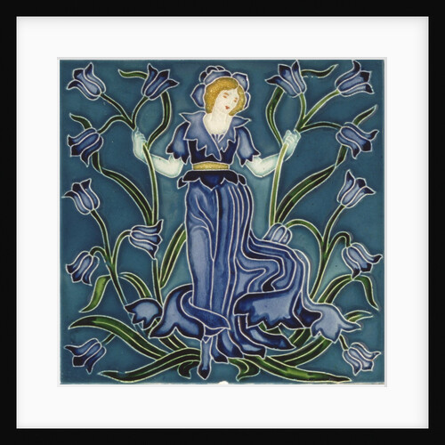 Blue-bell tile by Walter Crane