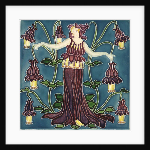 Columbine tile by Walter Crane