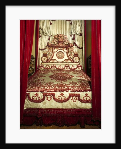The Melville Bed, detail of headboard by Anonymous