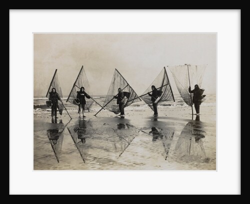 Five Shrimpers in Belgium by Andrew Pitcairn-Knowles