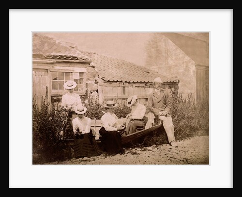 Family in the Ecriaux Isles off Jersey by Andrew Pitcairn-Knowles
