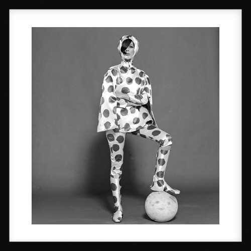 Ungaro spotted outfit with ball by John French