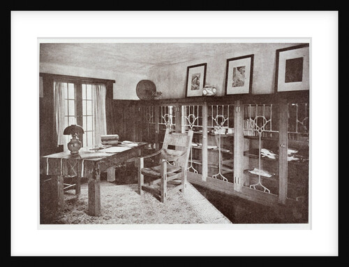 A Craftsman House depicting a study by unknown
