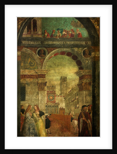 A Tournament at Brescia in the Piazza Maggiore by Floriano Ferramola