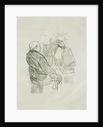 George Clemenceau et L'Oculiste Mayer by Henri de Toulouse-Lautrec