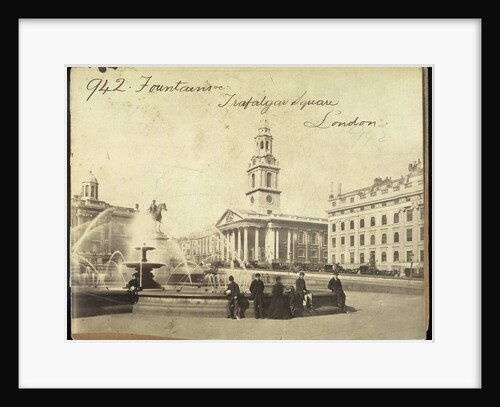 Fountains, Trafalgar Square, London by Francis Frith & Co.