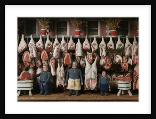 Model butcher's shop by Unknown