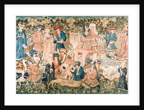 Devonshire Hunting Tapestry - Deer Hunt. Southern Netherlands, 15th century. by Unknown