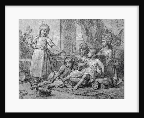 Study for a portrait of five of the children of King George III by Benjamin West