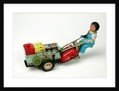 Clockwork toy plough by Unknown