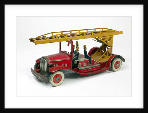 Clockwork toy fire engine by Unknown