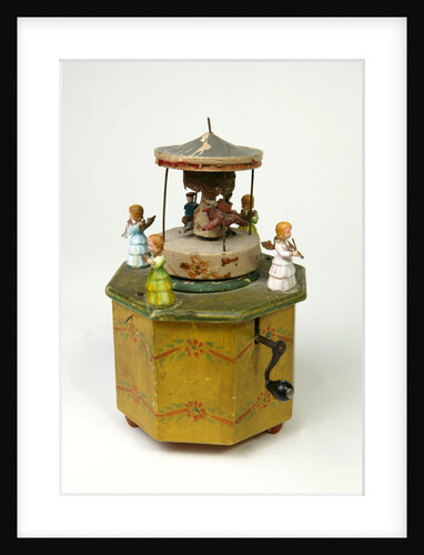 Musical box in the shape of a merry-go-round by Unknown
