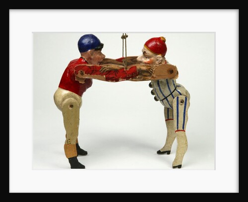 Wrestling dancing dolls by Unknown