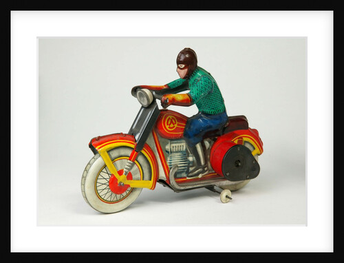 Clockwork toy motorcycle by Unknown