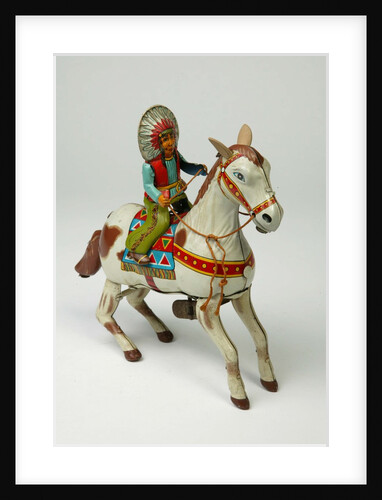 Clockwork horse and Native American rider by Mansei Toys